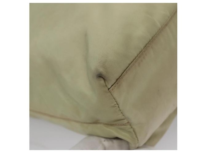 PRADA Borsa a mano in nylon beige Auth bs21346 - vista 14