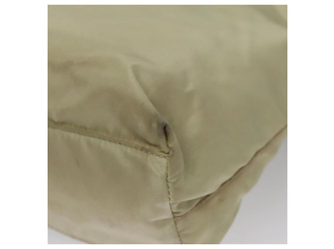 PRADA Borsa a mano in nylon beige Auth bs21346 - vista 15