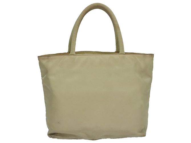 PRADA Borsa a mano in nylon beige Auth bs21346 - vista 2