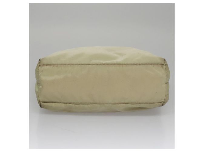 PRADA Borsa a mano in nylon beige Auth bs21346 - vista 5