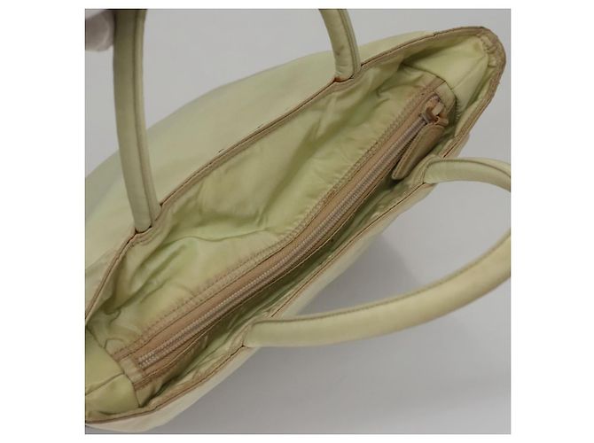 PRADA Borsa a mano in nylon beige Auth bs21346 - vista 6