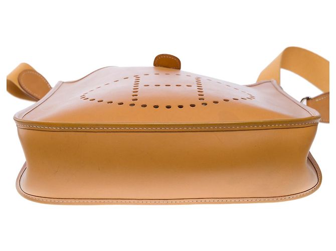 Hermès Bolsa HERMES Evelyne em Couro Bege - 102187 - vista 11