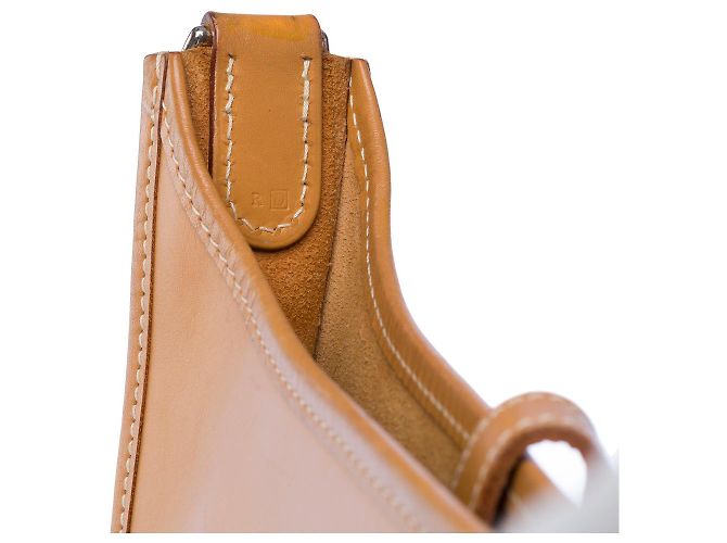 Hermès Bolsa HERMES Evelyne em Couro Bege - 102187 - vista 8
