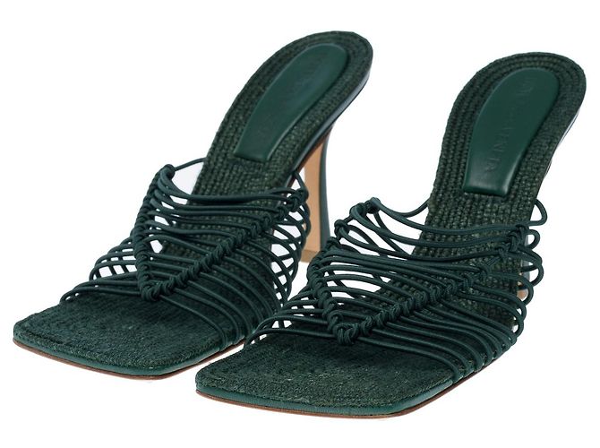 Scarpa in Pelle Verde BOTTEGA VENETA - 102445 - vista 3