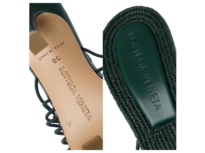 Scarpa in Pelle Verde BOTTEGA VENETA - 102445 - vista 9