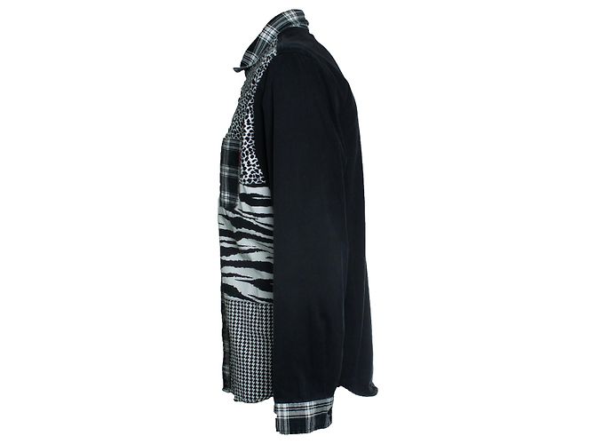 Camicia stampata Supreme in bianco e nero - vista 3
