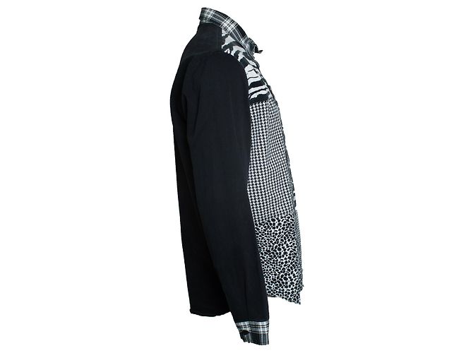 Camicia stampata Supreme in bianco e nero - vista 4