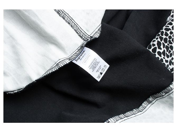 Camicia stampata Supreme in bianco e nero - vista 5