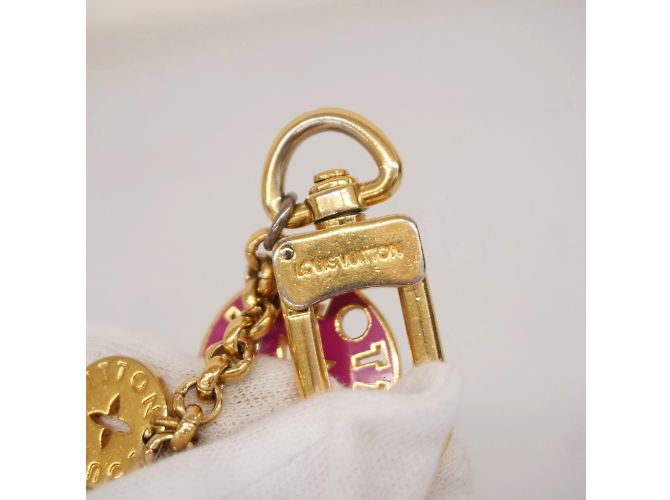 Portachiavi Louis Vuitton Porte Cressenne Looping M66005 Multicolore D'oro - vista 2