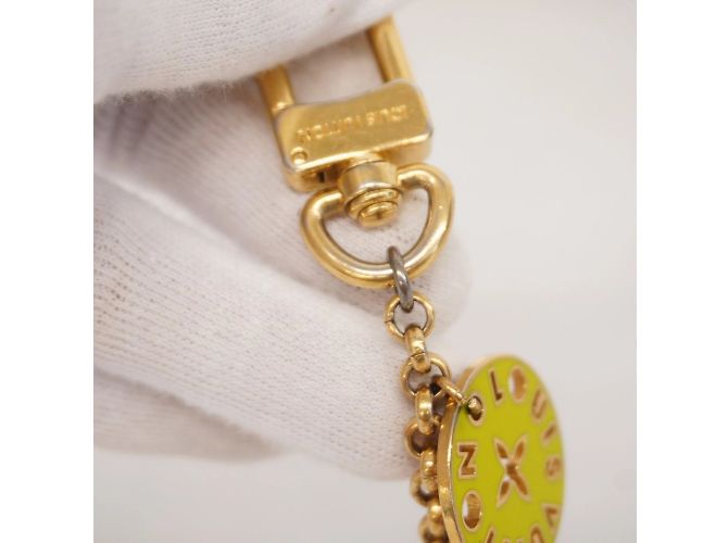 Portachiavi Louis Vuitton Porte Cressenne Looping M66005 Multicolore D'oro - vista 3