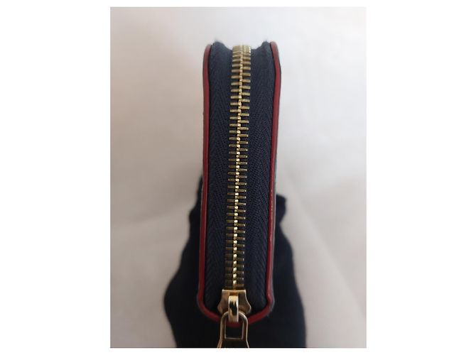 Zippy Geldbörse Monogram Empreinte Louis Vuitton Rot Marineblau Monogramm - Ansicht 9