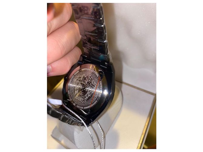 Relógio Versace Geo Aço Preto 45mm - vista 5