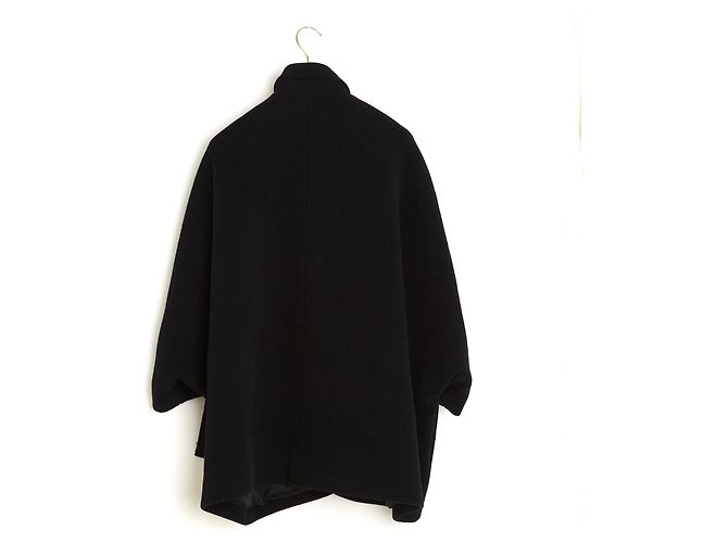 Balenciaga 2018 Casaco FR32 Preto Lã Colarinho Duplo oversized Casaco UK4 US2 - vista 5