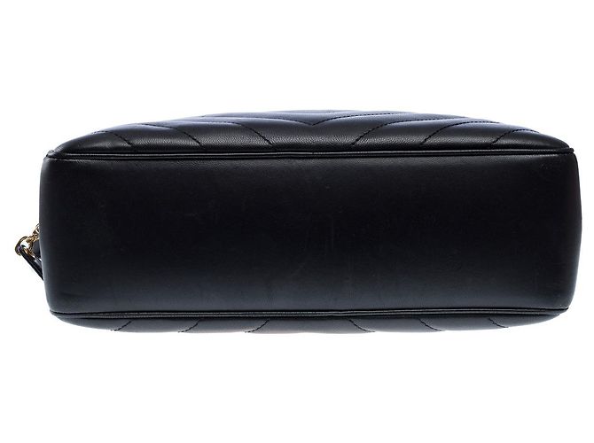 CHANEL Camera Bag in Black Leather - 102439 - view 10