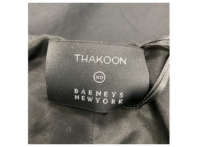 Schwarzes Rüschenshirt Mini-Kleid von Thakoon - Ansicht 4
