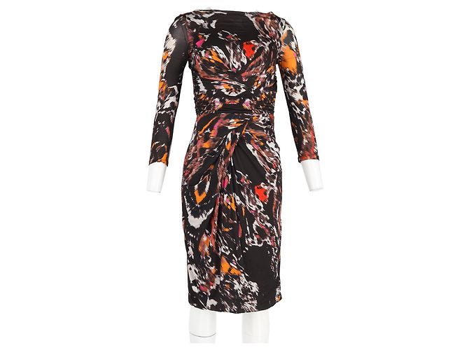 Abito midi stampato Max Mara in viscosa multicolore - vista 4