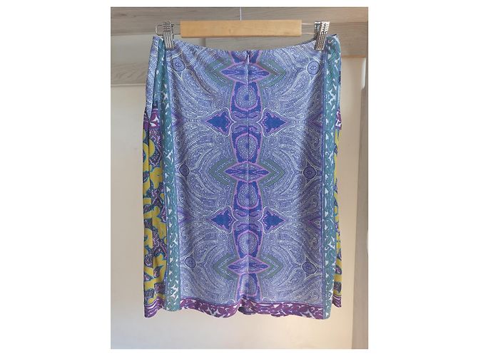 Etro Rock Paisley Muster Senfgelb Polyester - Ansicht 4