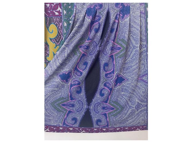Etro Rock Paisley Muster Senfgelb Polyester - Ansicht 5