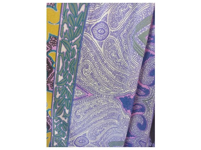 Etro Rock Paisley Muster Senfgelb Polyester - Ansicht 6