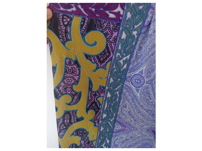Etro Rock Paisley Muster Senfgelb Polyester - Ansicht 7