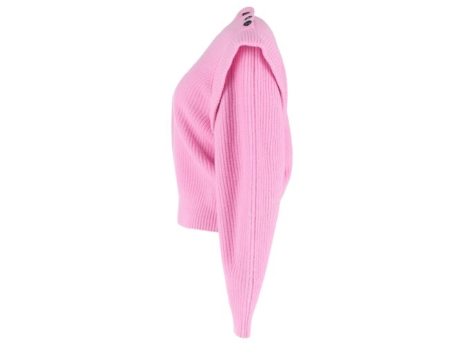 Isabel Marant Pull en Tricot Peggy en Laine Rose - vue 2