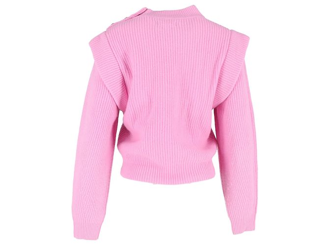 Isabel Marant Pull en Tricot Peggy en Laine Rose - vue 3