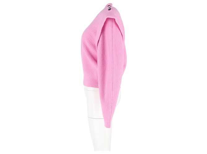 Isabel Marant Pull en Tricot Peggy en Laine Rose - vue 5