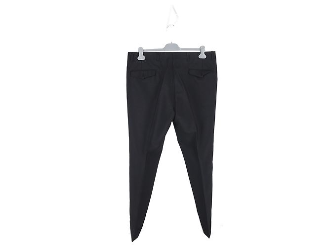 Completo giacca a un bottone e pantaloni Prada in lana nera - vista 10