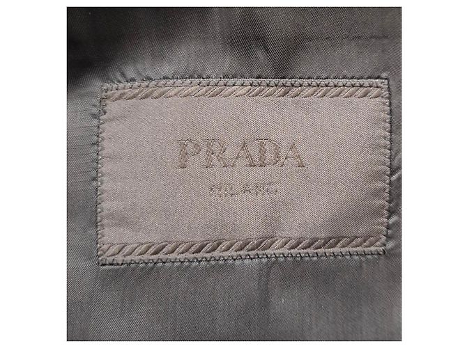 Completo giacca a un bottone e pantaloni Prada in lana nera - vista 5