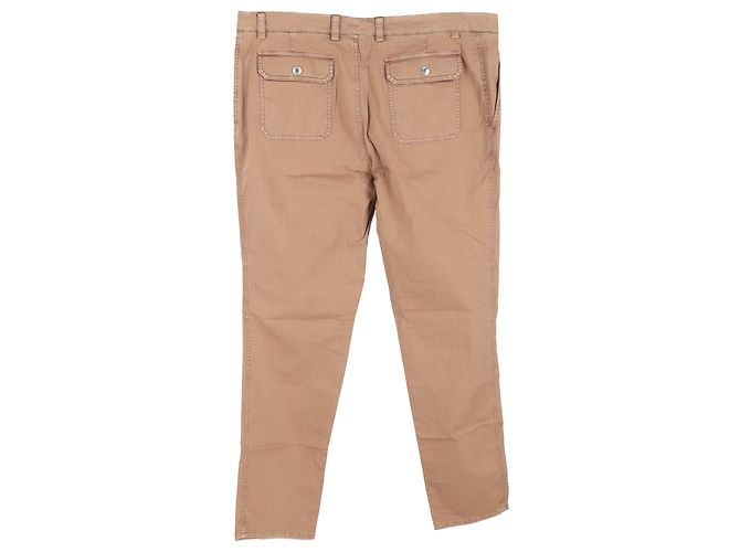 Brunello Cucinelli Slim Fit Jeans aus brauner Baumwolle - Ansicht 2