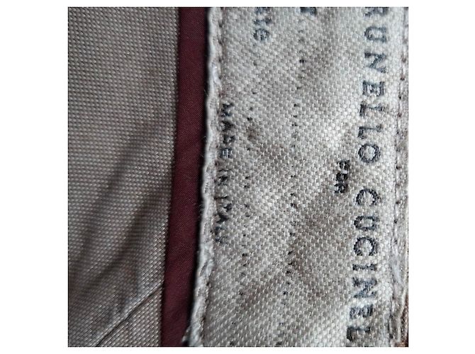 Brunello Cucinelli Slim Fit Jeans aus brauner Baumwolle - Ansicht 3