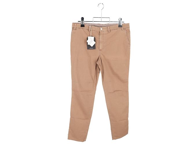 Brunello Cucinelli Slim Fit Jeans aus brauner Baumwolle - Ansicht 4