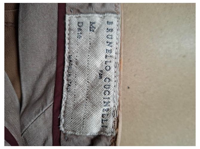 Brunello Cucinelli Slim Fit Jeans aus brauner Baumwolle - Ansicht 6