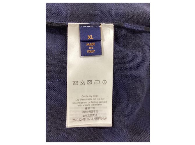 Twist Louis Vuitton Karokardigan aus marineblauer Wolle - Ansicht 12