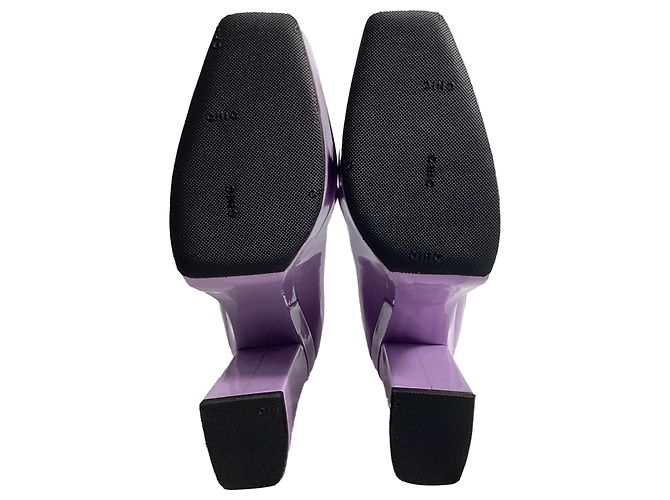 Jimmy Choo Diamond Tilda Décolleté Platform in Pelle Viola Porpora - vista 6