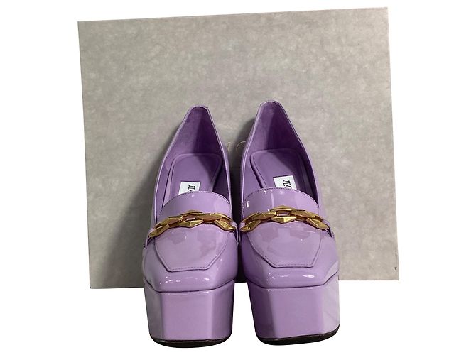 Jimmy Choo Diamond Tilda Décolleté Platform in Pelle Viola Porpora - vista 9