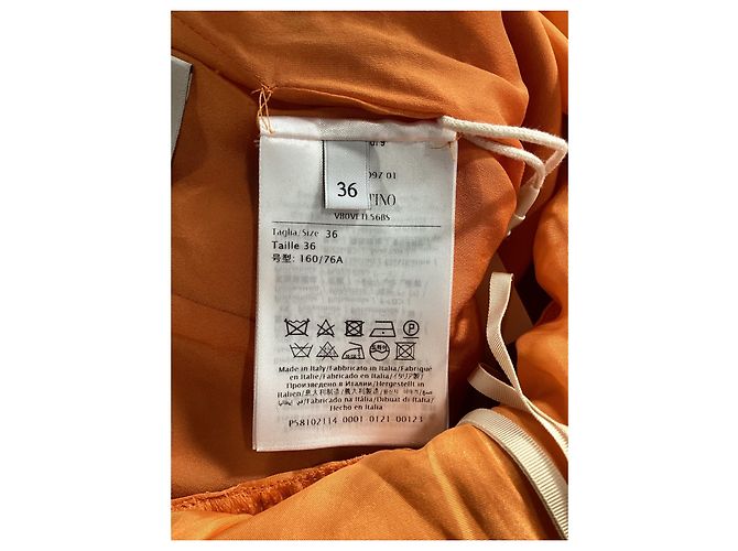 Monos de algodón naranja Valentino Garavani con cuello redondo - vista 8