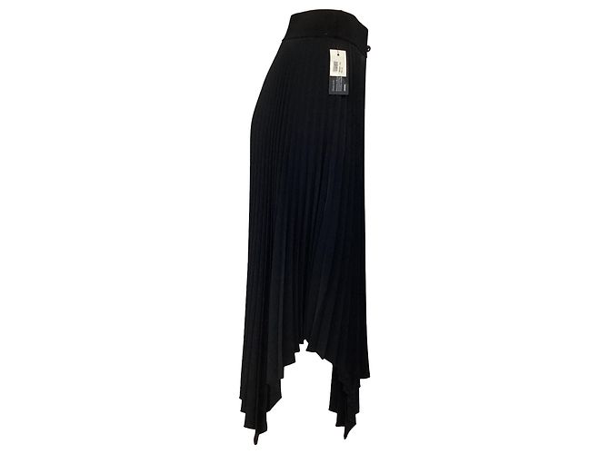 Joseph Ade plissierter Midirock aus schwarzem Polyester - Ansicht 2