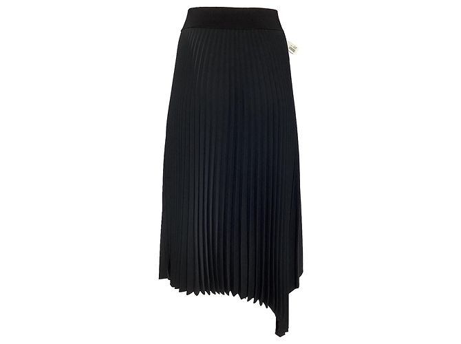 Joseph Ade plissierter Midirock aus schwarzem Polyester - Ansicht 3