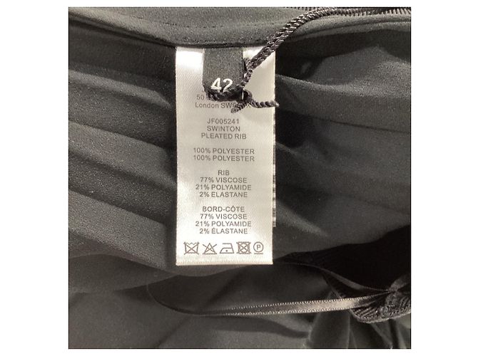 Joseph Ade plissierter Midirock aus schwarzem Polyester - Ansicht 4