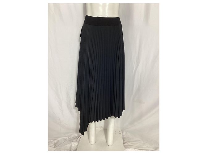 Joseph Ade plissierter Midirock aus schwarzem Polyester - Ansicht 6