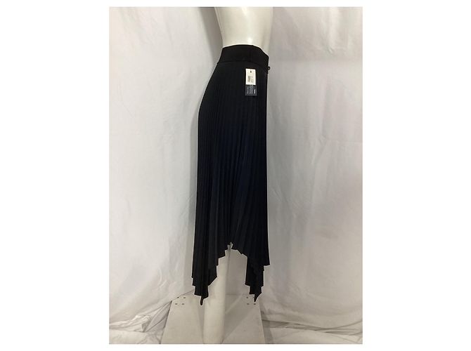 Joseph Ade plissierter Midirock aus schwarzem Polyester - Ansicht 7