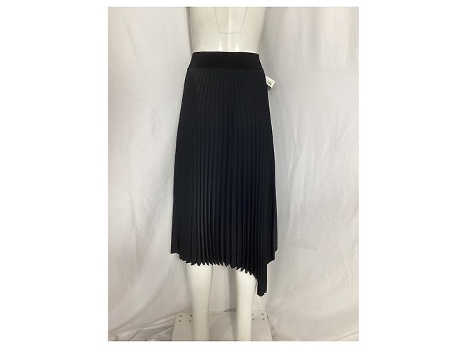 Joseph Ade plissierter Midirock aus schwarzem Polyester - Ansicht 8