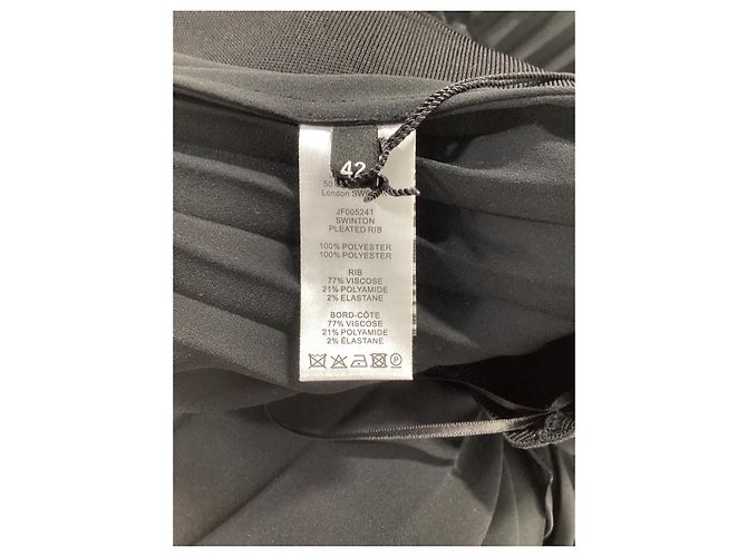 Joseph Ade plissierter Midirock aus schwarzem Polyester - Ansicht 9