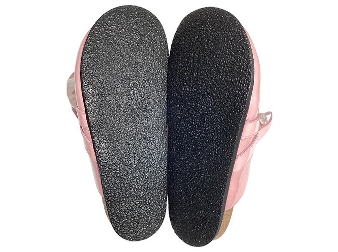 Mule con catena Jw Anderson in pelle verniciata rosa - vista 6