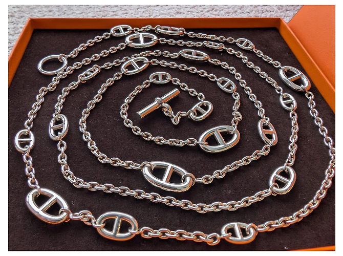 Hermès Collana Farandole di 160 cm in argento sterling 925 con scatola - vista 2
