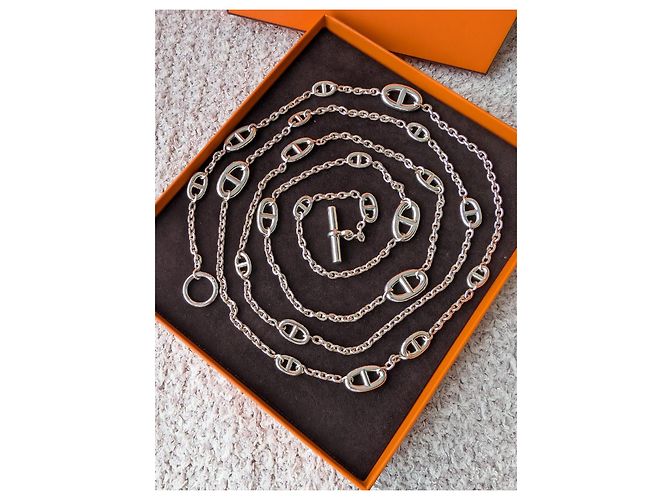 Hermès Collana Farandole di 160 cm in argento sterling 925 con scatola - vista 3