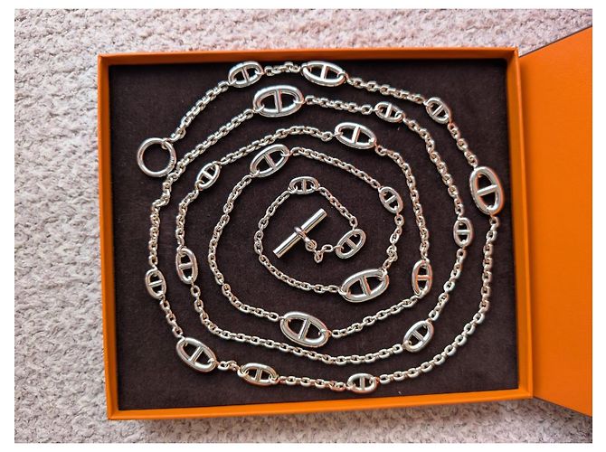 Hermès Collana Farandole di 160 cm in argento sterling 925 con scatola - vista 4