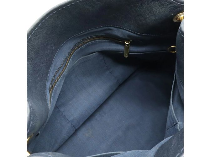 Borsa Tote Artsy MM in Monogram Empreinte Louis Vuitton Blu navy - vista 7