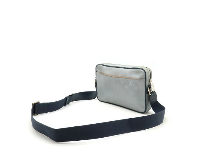 Borsa a Spalla Satellite Alpha Monogramma Louis Vuitton Grigio Blu navy - vista 3